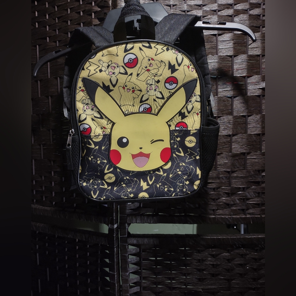Pokémon Pikachu Character Small Backpack by Bioworld. 